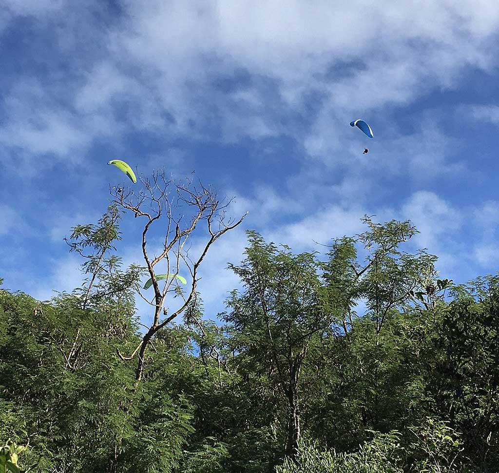 Ouen Toro is a popular spot for paragliding. (Photo: Monofruit) 